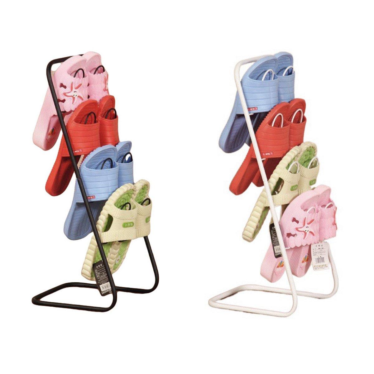 2 Tier Iron Slipper Rack with Drain Tray | StorageOZ