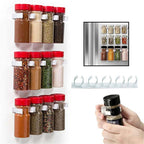 2 Pcs Spice Jar Gripper Clip Wall Strips | StorageOZ