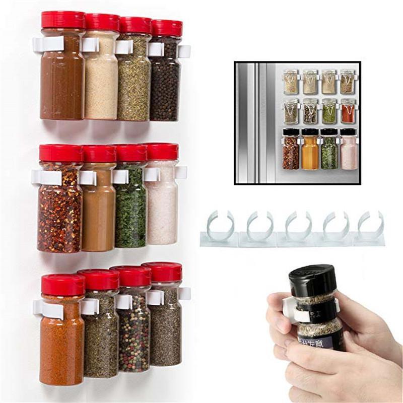 2 Pcs Spice Jar Gripper Clip Wall Strips | StorageOZ