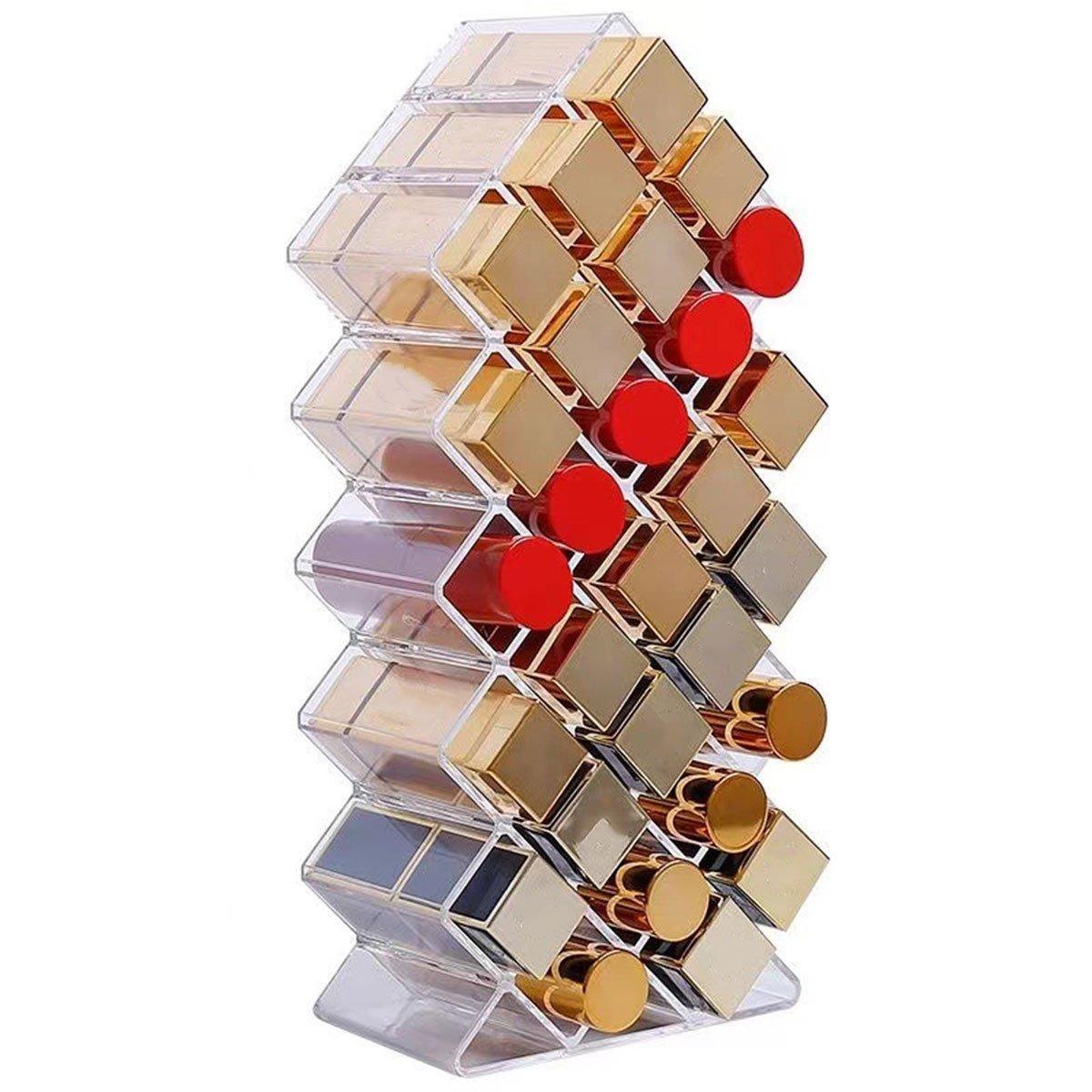 Vertical Clear Lipstick Rack for Vanity Storage | StorageOZ