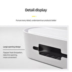 Lid Cable Management Box in Grey or White | StorageOZ