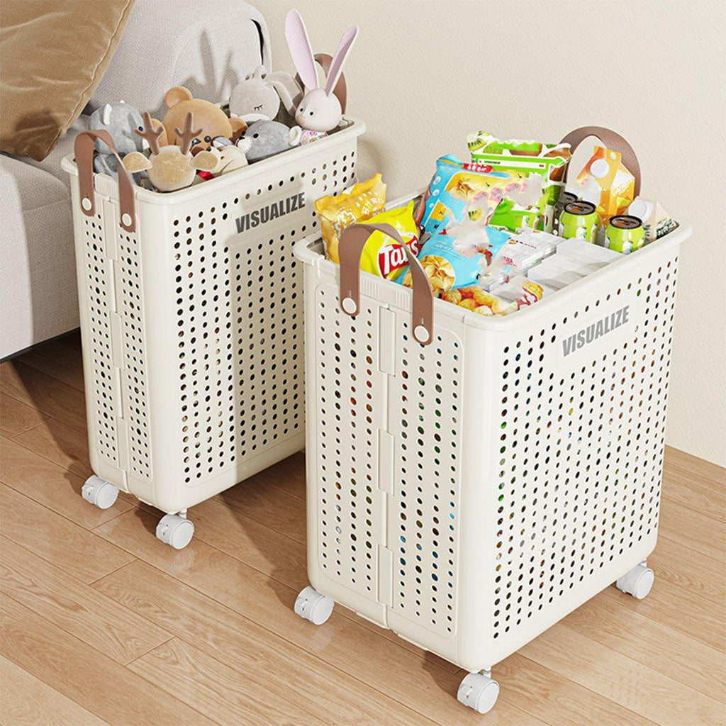 Folding Ventilated Laundry Basket Hamper | StorageOZ