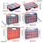 Compartment Plastic Parts Box in Six Sizes | StorageOZ