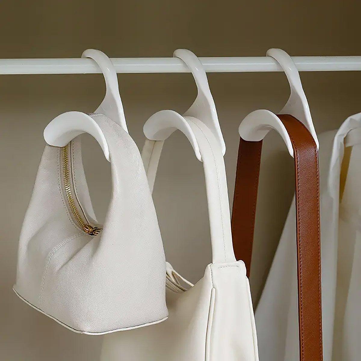 10 Pcs Wardrobe Rail Hooks in Two Colours | StorageOZ