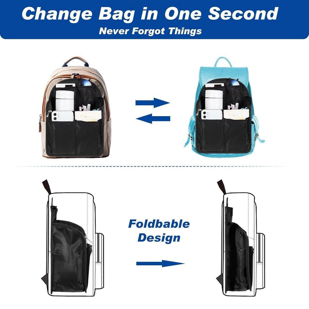 12 Pocket Travel Bag Insert in Six Colours | StorageOZ