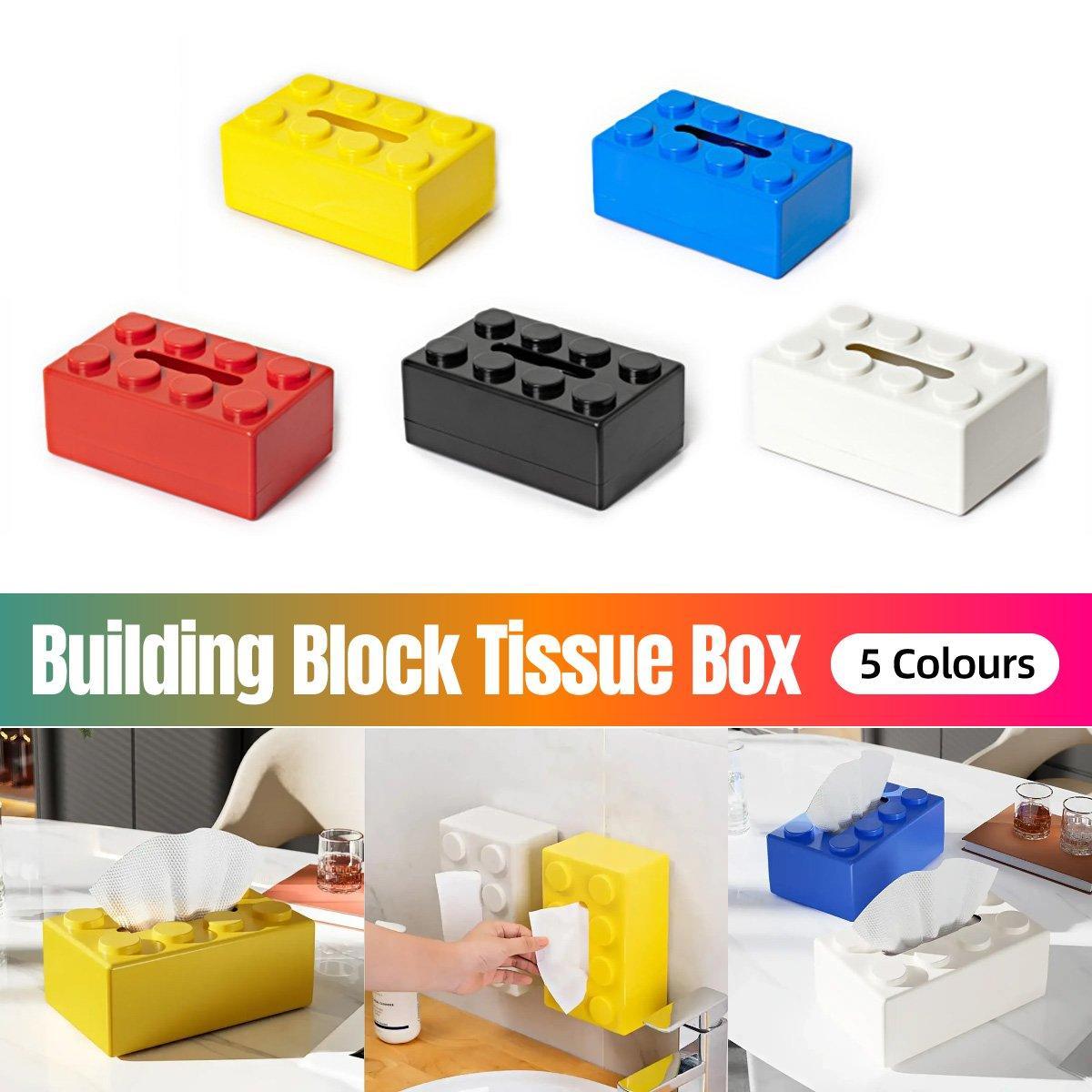Building Block Tissue Box in Five Colours | StorageOZ