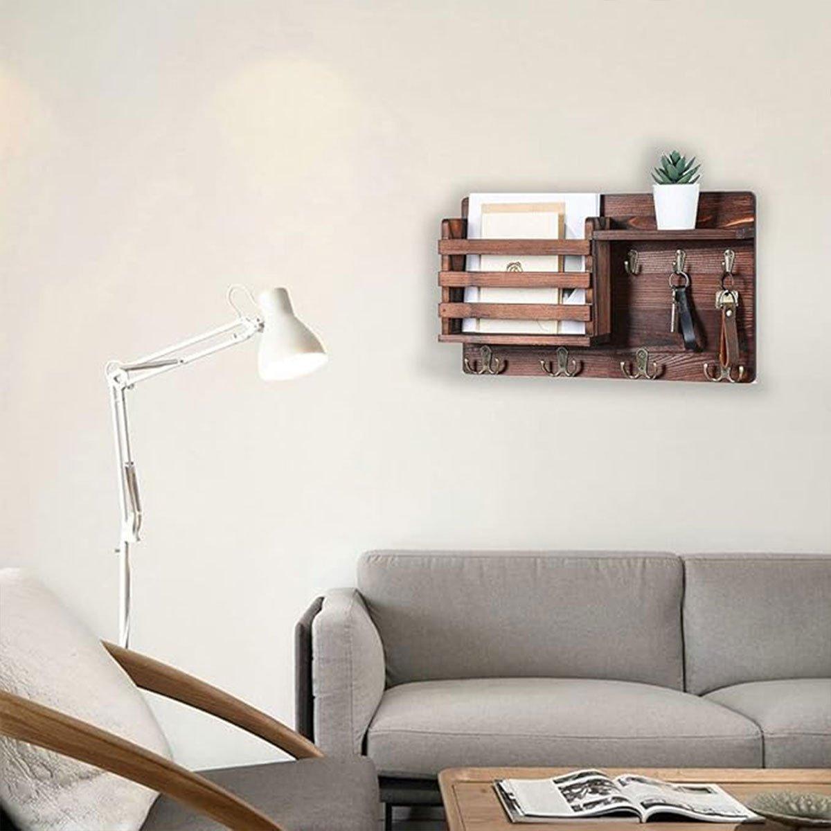 Wood Look Wall Shelf Storage Organiser Set | StorageOZ