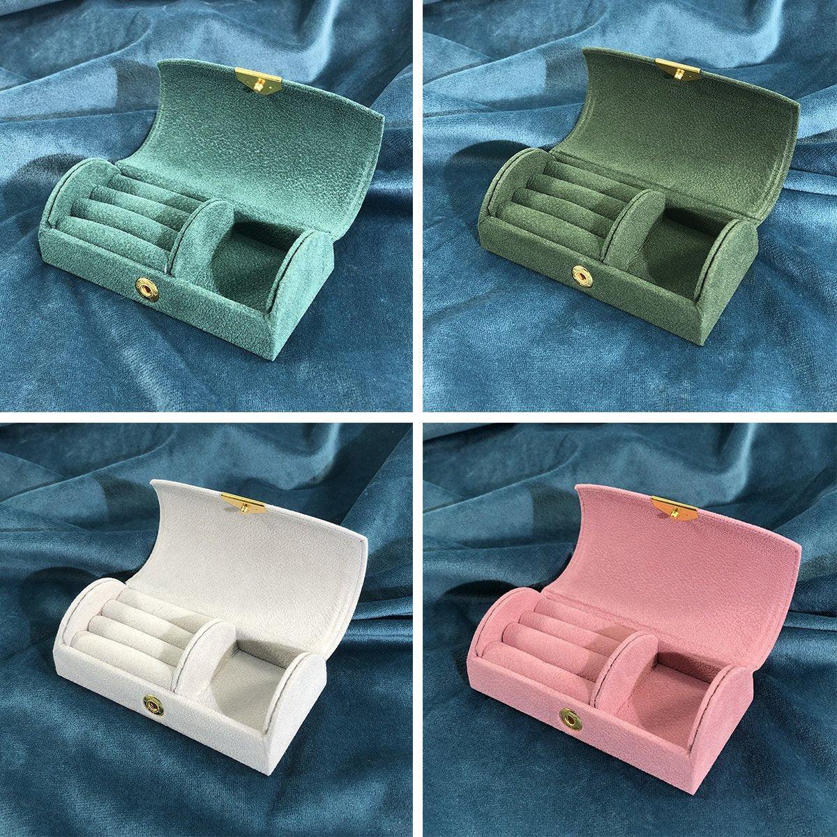 Flannel Travel Jewellery Case Six Colours | StorageOZ
