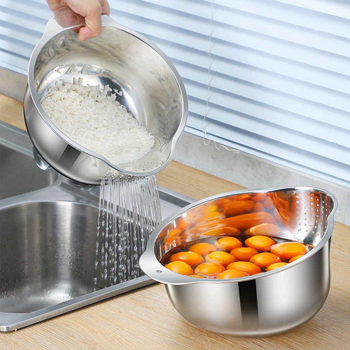 304 Rice Washing Basin Kitchen Organiser | StorageOZ