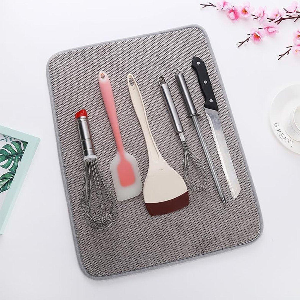 3 Pcs Microfiber Kitchen Dish Drying Mats | StorageOZ