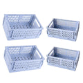 4 Pcs Stackable Storage Baskets Two Colours | StorageOZ
