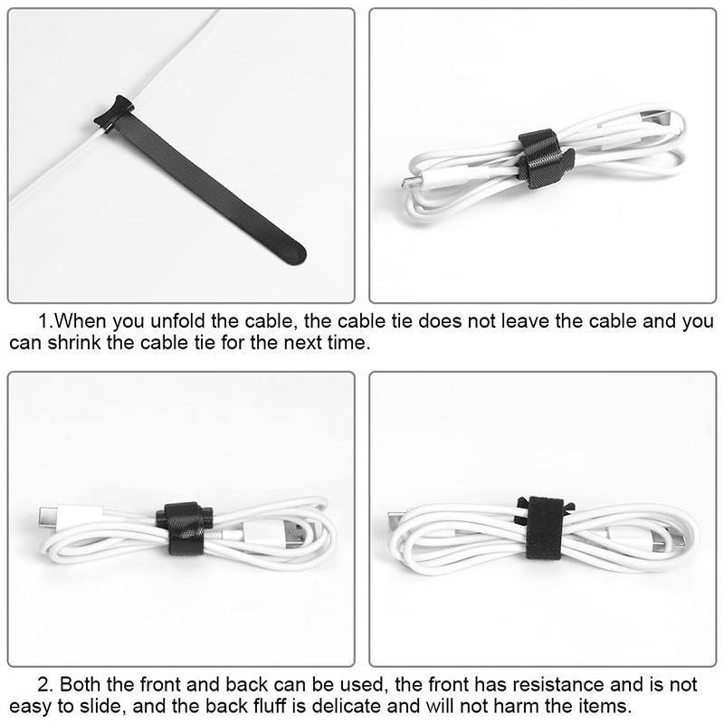 100 Pcs Reusable Cable Ties Two Colour Packs | StorageOZ