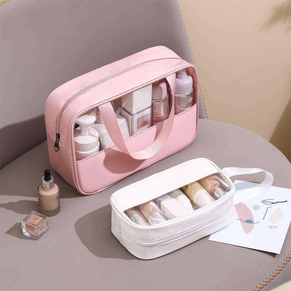 3 Pcs Clear PVC Makeup Bags in Five Colours | StorageOZ