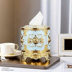 Round Tissue Boxes Two Colours Organiser | StorageOZ