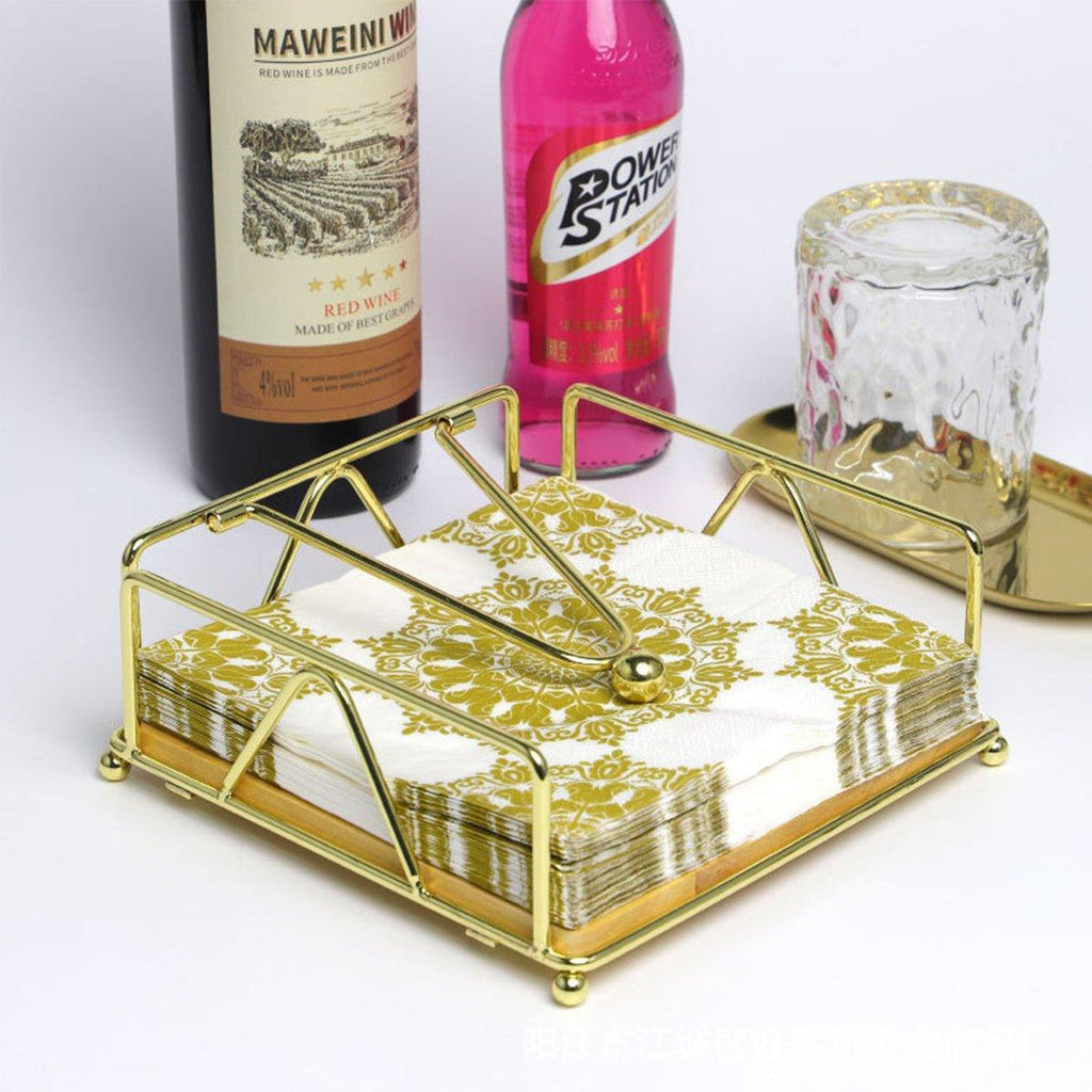 Iron Wood Napkin Holder in Three Colours | StorageOZ