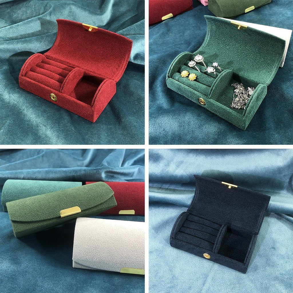 Flannel Travel Jewellery Case Six Colours | StorageOZ