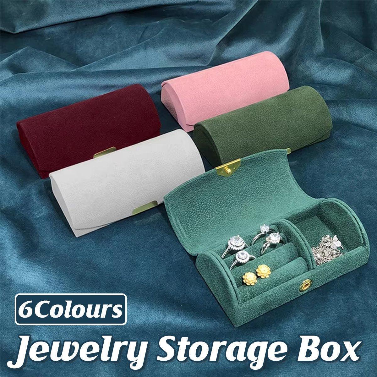 Flannel Travel Jewellery Case Six Colours | StorageOZ