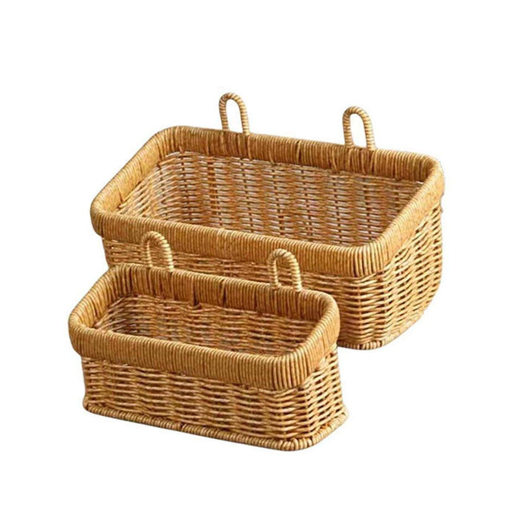 Wall Hanging Rattan Fruit Basket Two Sizes | StorageOZ