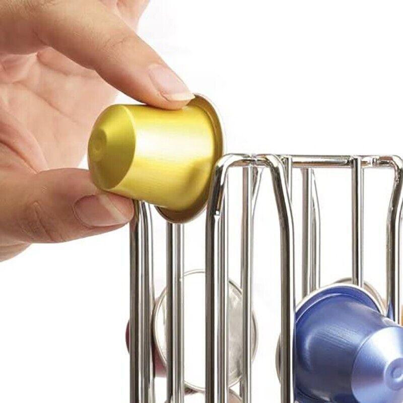 Silver Rotary Coffee Stand Kitchen Organiser | StorageOZ