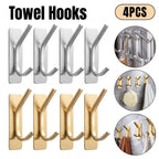 Stainless Steel Adhesive Hooks Gold or Silver | StorageOZ