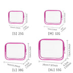 4 Pcs PVC Cosmetic Storage Bags Nine Colours | StorageOZ