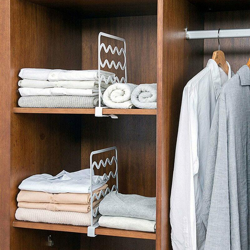 4 Pcs Clip On Closet Shelf Dividers Pack | StorageOZ