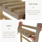 2 Tier Wooden Desktop Shelf with Slatted Trays | StorageOZ