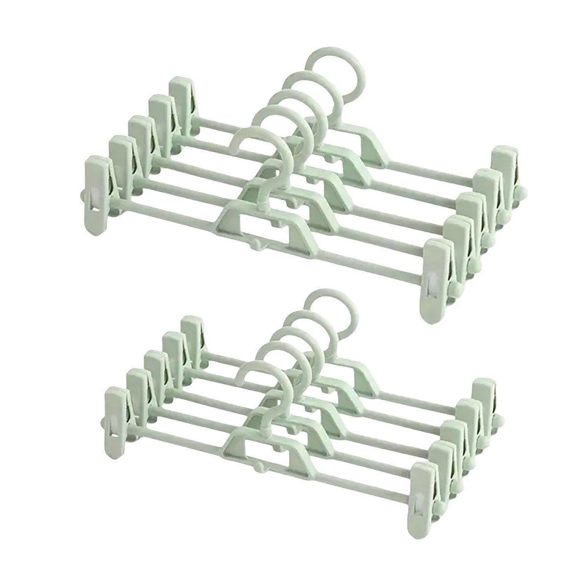 10 Pcs Clip Trouser Hangers in Six Colours | StorageOZ