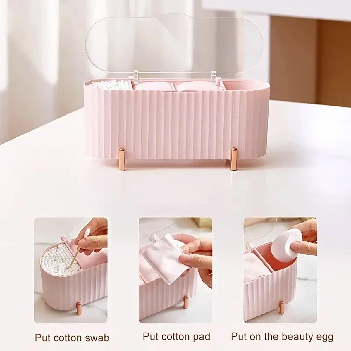 3 Compartment Beauty Organiser Two Colours | StorageOZ
