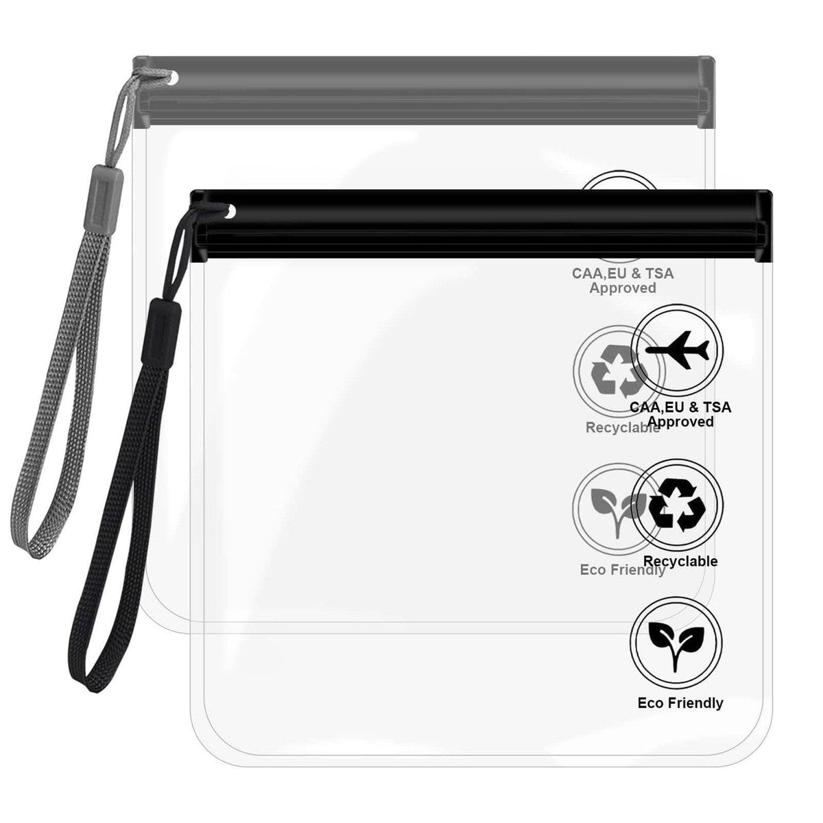 10 Pcs EVA Frosted Zipper Pouches Two Colours | StorageOZ