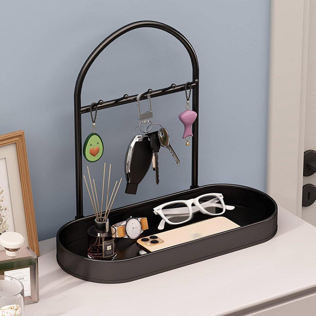 Entryway Key Hanger Rack in Black or White | StorageOZ