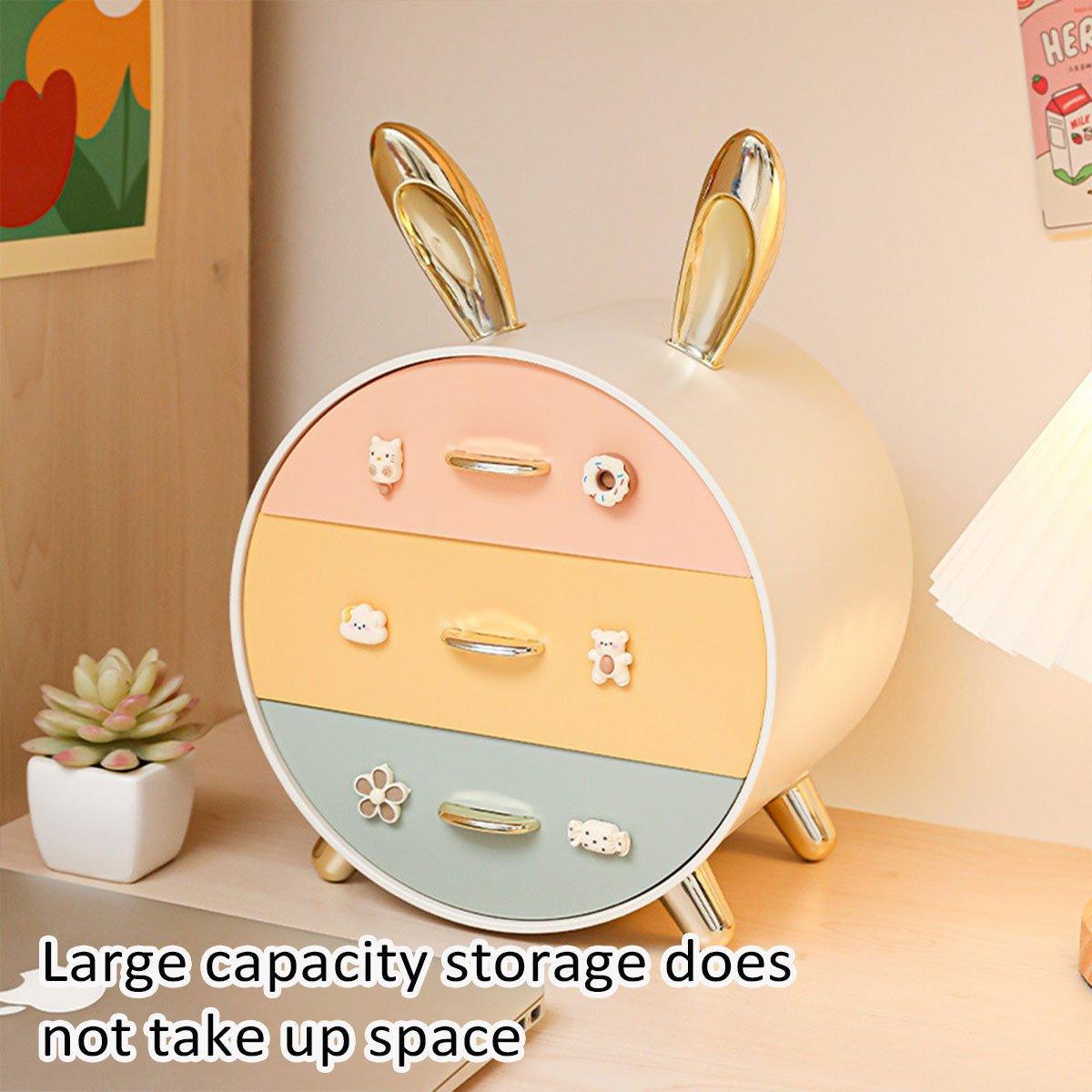 Round Multi Drawer Storage Box Two Colours | StorageOZ