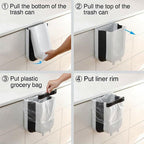 Foldable Cabinet Door Trash Bin Organiser | StorageOZ