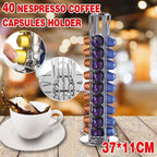Silver Rotary Coffee Stand Kitchen Organiser | StorageOZ