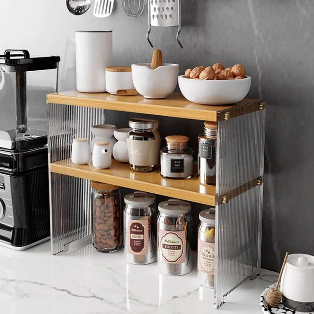 2 Tier Acrylic Cup Holder Desktop Storage | StorageOZ