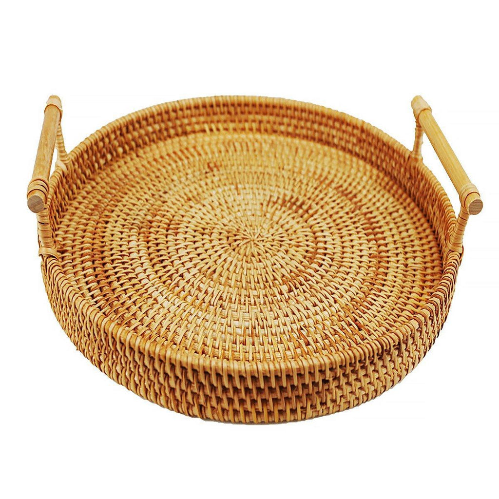 Rattan Serving Basket in Three Diameters | StorageOZ