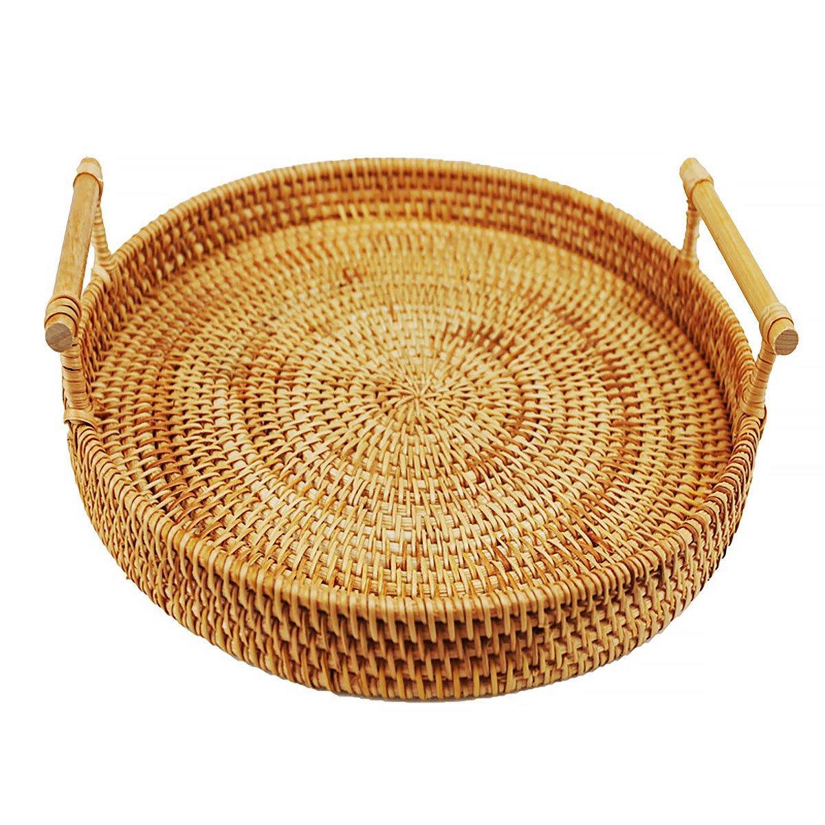 Rattan Serving Basket in Three Diameters | StorageOZ