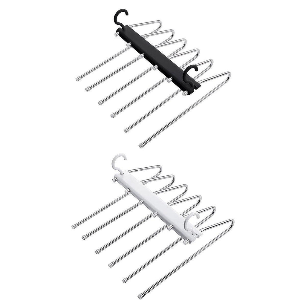 Stainless Folding Pants Rack Two Colours | StorageOZ
