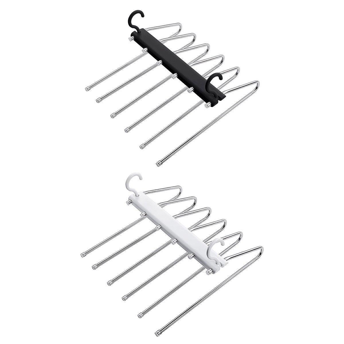 Stainless Folding Pants Rack Two Colours | StorageOZ
