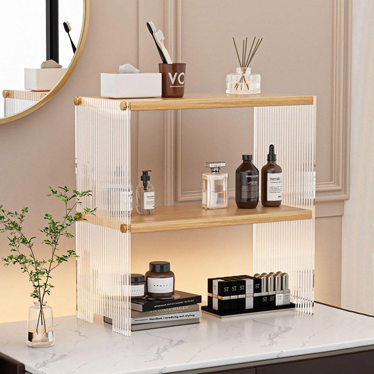 2 Tier Acrylic Cup Holder Desktop Storage | StorageOZ