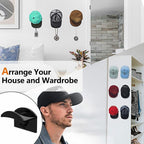 10 Pcs Adhesive Hat Hooks Wall Organiser | StorageOZ