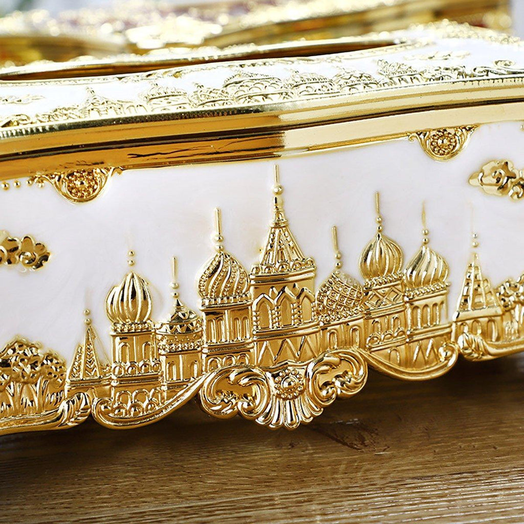 Decorative Napkin Tissue Box Gold or Silver | StorageOZ