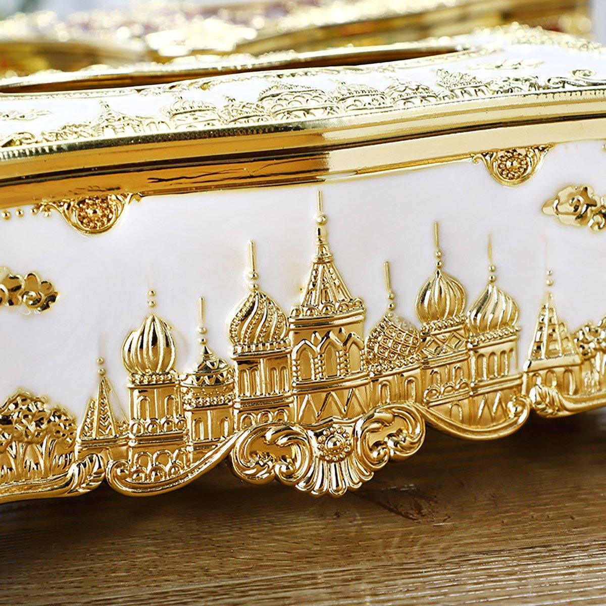 Decorative Napkin Tissue Box Gold or Silver | StorageOZ