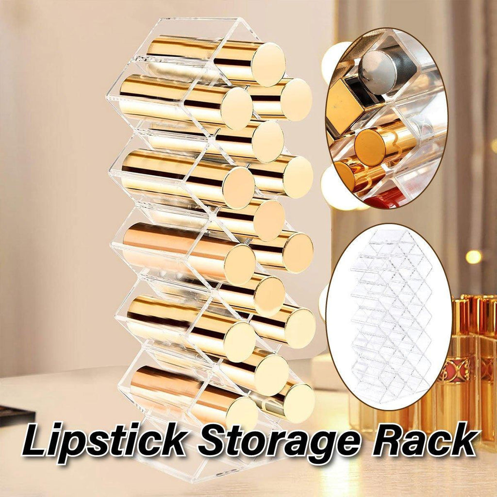 Vertical Clear Lipstick Rack for Vanity Storage | StorageOZ