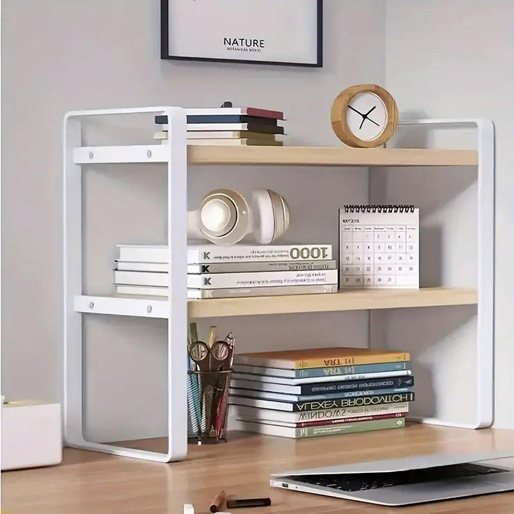 Adjustable Desktop Bookshelf One or Two Tiers | StorageOZ