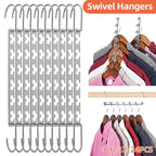 Metal Swivel Space Saving Hangers Four Packs | StorageOZ