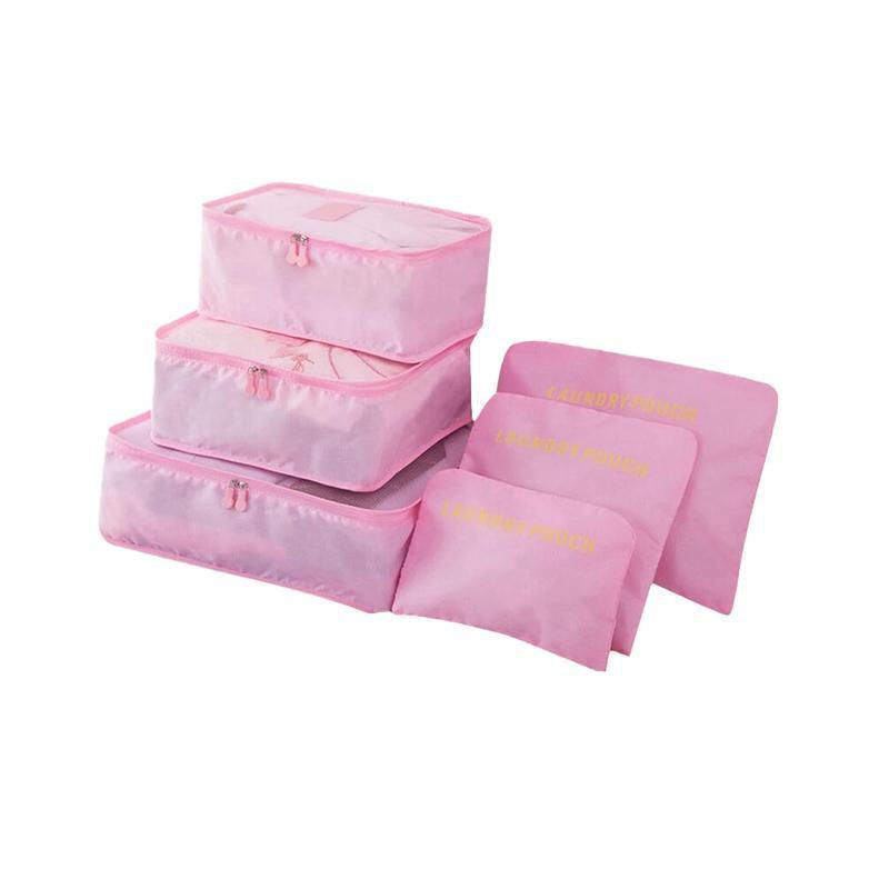 6 Pcs Luggage Organiser Set Seven Colours | StorageOZ