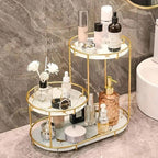 Two Tier Metal Marble Tray Storage Rack Set | StorageOZ