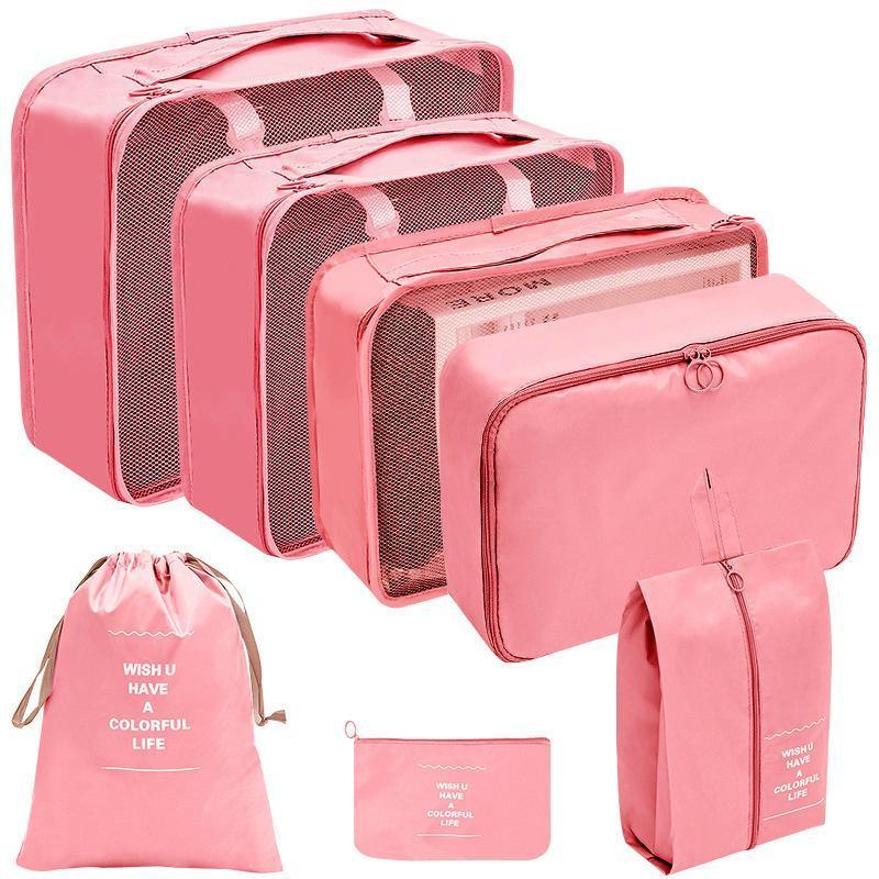 7 Pcs Oxford Packing Cube Set Six Colours | StorageOZ