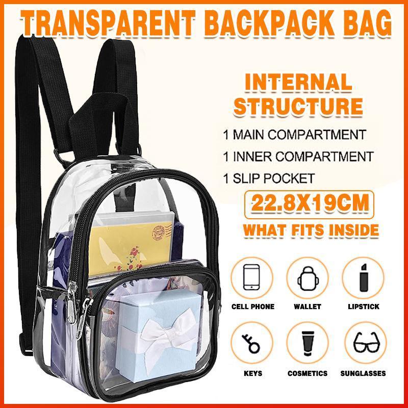 Clear PVC Backpack Travel Storage Organiser | StorageOZ